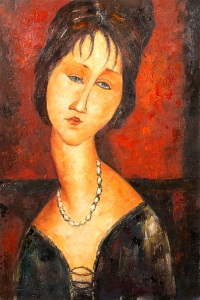 Retrato de Jeanne Hébuterne, 1917, colección privada, Washington.